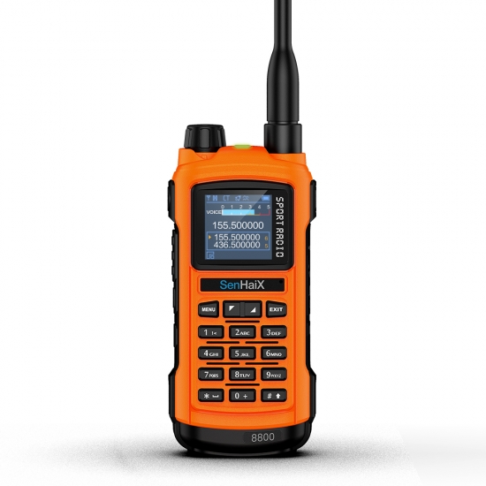 senhaix 8800 radio bi-bande orange 